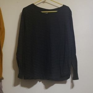 Long Sleeve 4X Striped Top